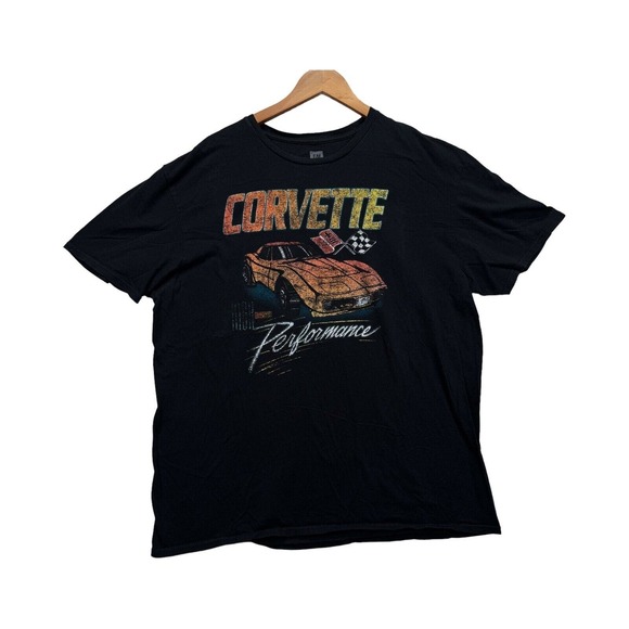 GM Corvette Chevrolet Horsepower Motorsport Chevy Performance T Shirt Adult 2XL - Picture 1 of 3